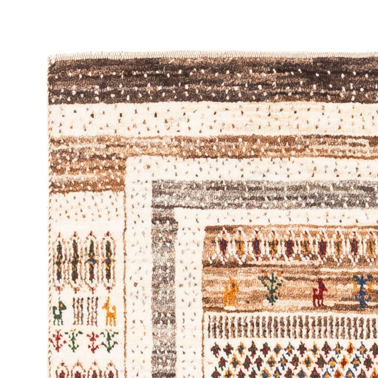 Gabbeh Tæppe - Loribaft Persisk - Royal - 117 x 76 cm - flerfarvet