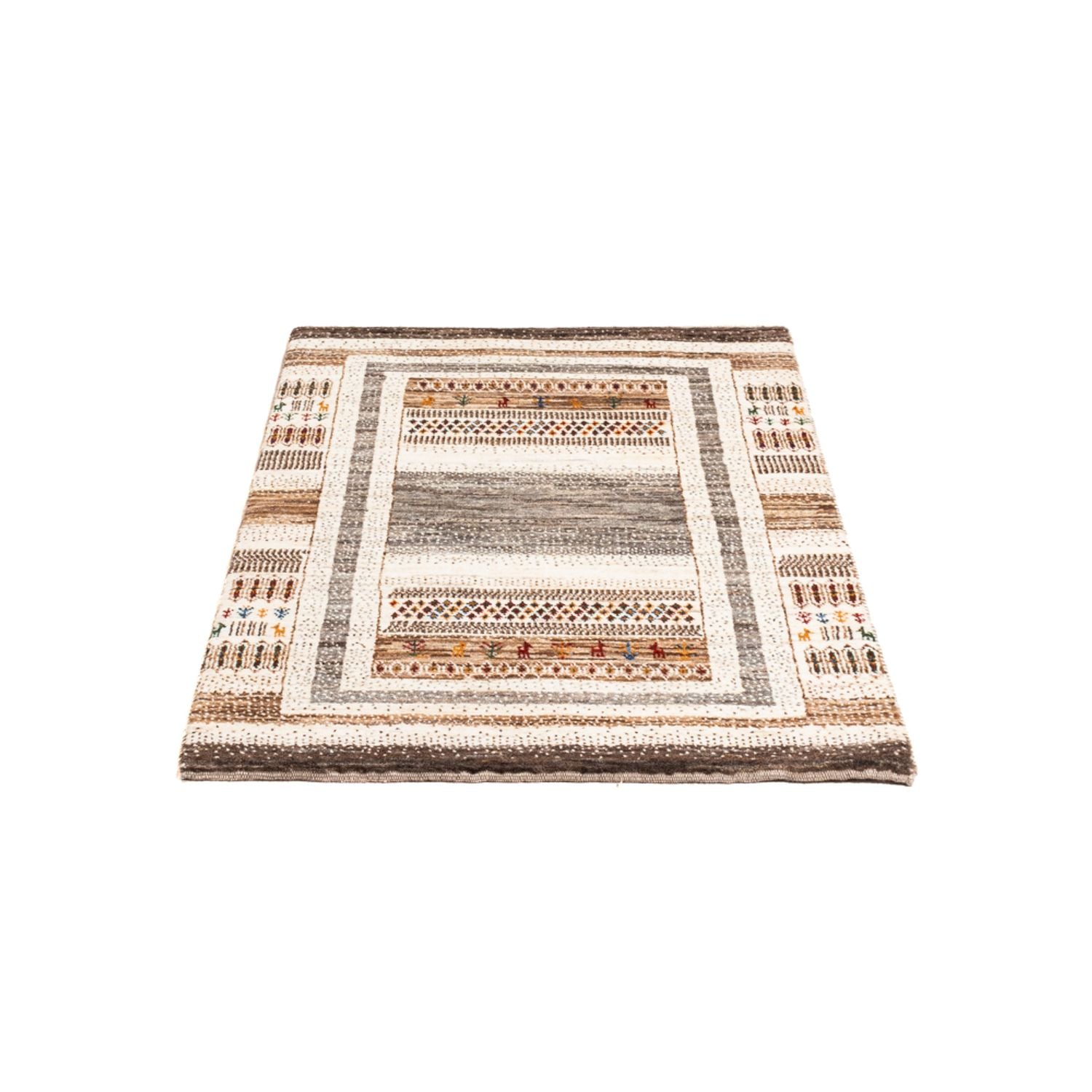 Gabbeh Tæppe - Loribaft Persisk - Royal - 117 x 76 cm - flerfarvet