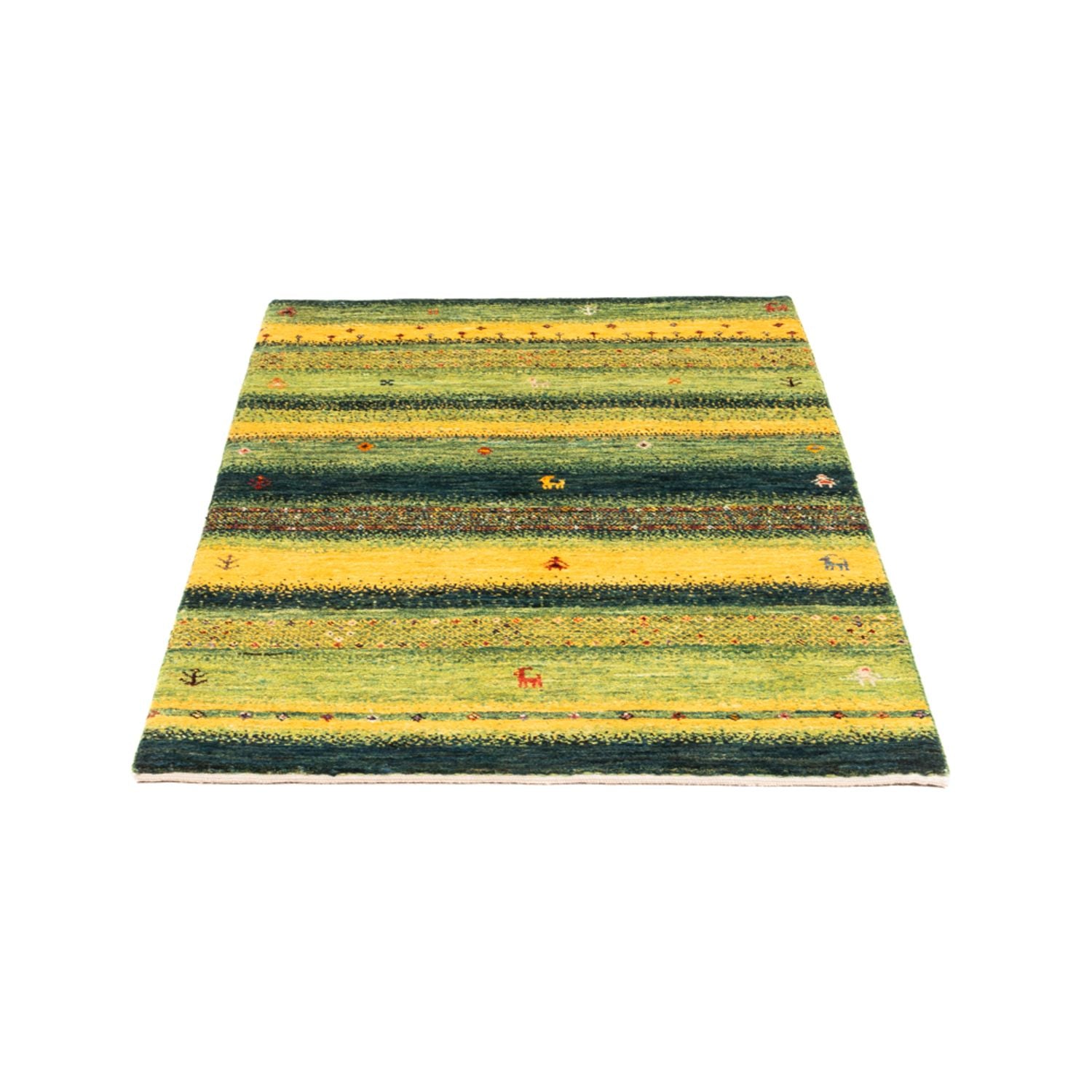 Gabbeh Tæppe - Loribaft Persisk - Royal - 131 x 86 cm - flerfarvet