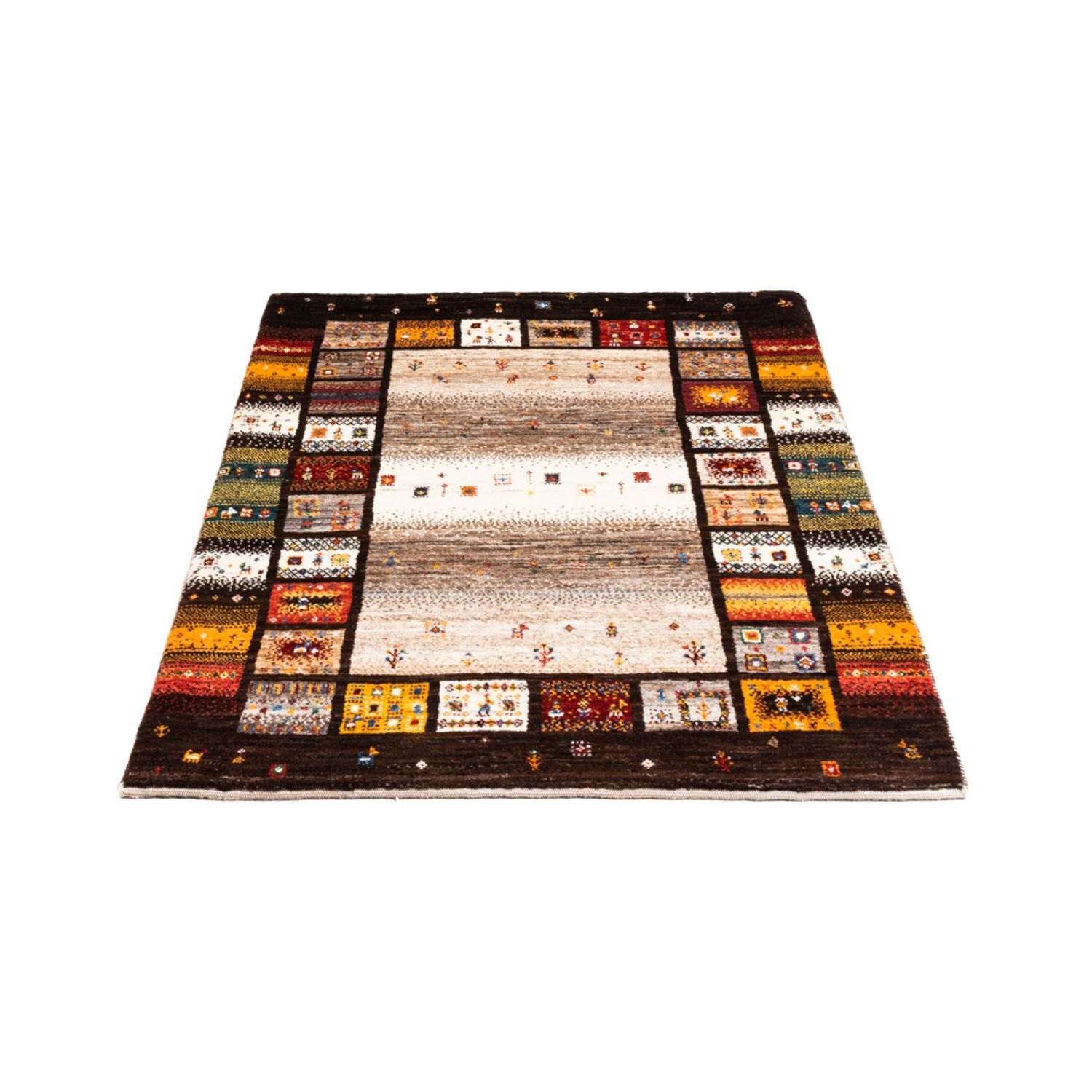 Gabbeh Tæppe - Loribaft Persisk - Royal - 136 x 87 cm - flerfarvet