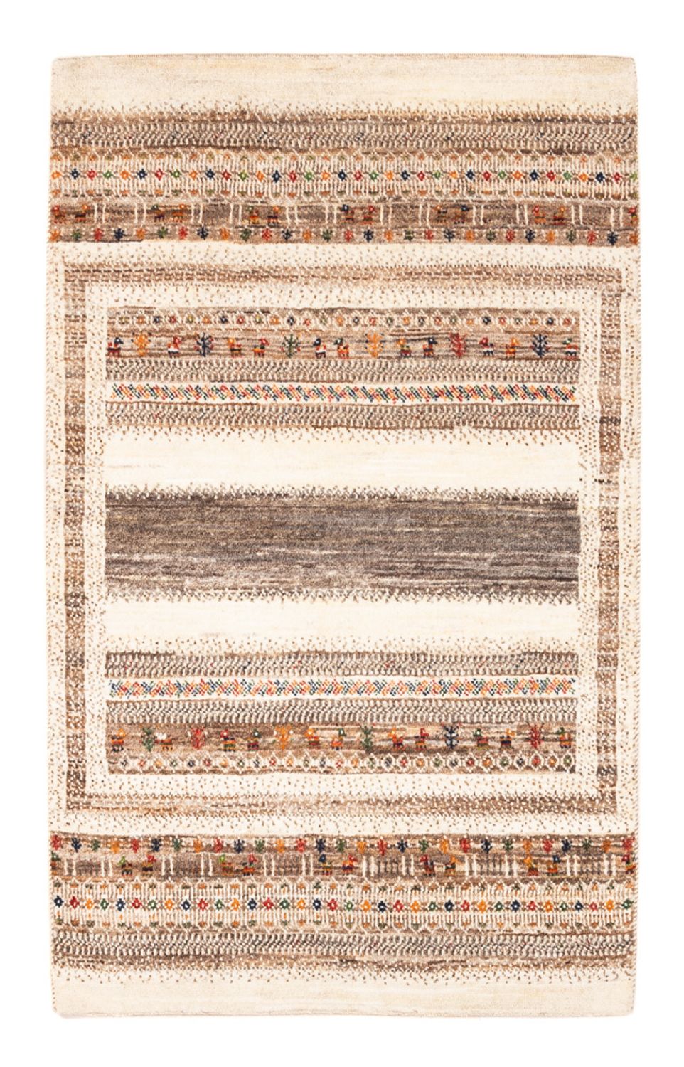 Gabbeh Tæppe - Loribaft Persisk - Royal - 137 x 88 cm - flerfarvet