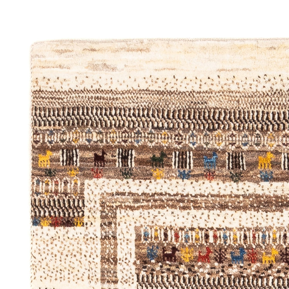 Gabbeh Tæppe - Loribaft Persisk - Royal - 132 x 84 cm - flerfarvet