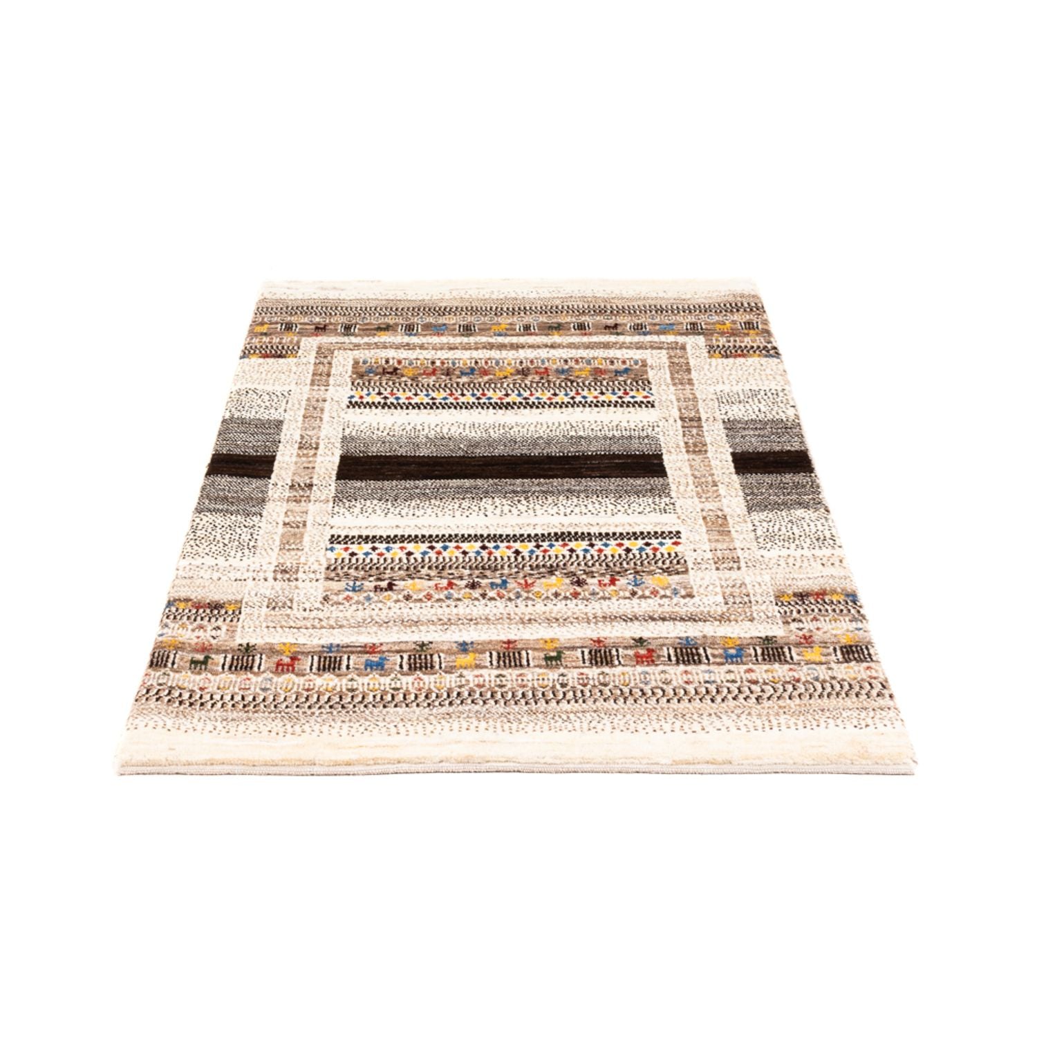 Gabbeh Tæppe - Loribaft Persisk - Royal - 132 x 84 cm - flerfarvet