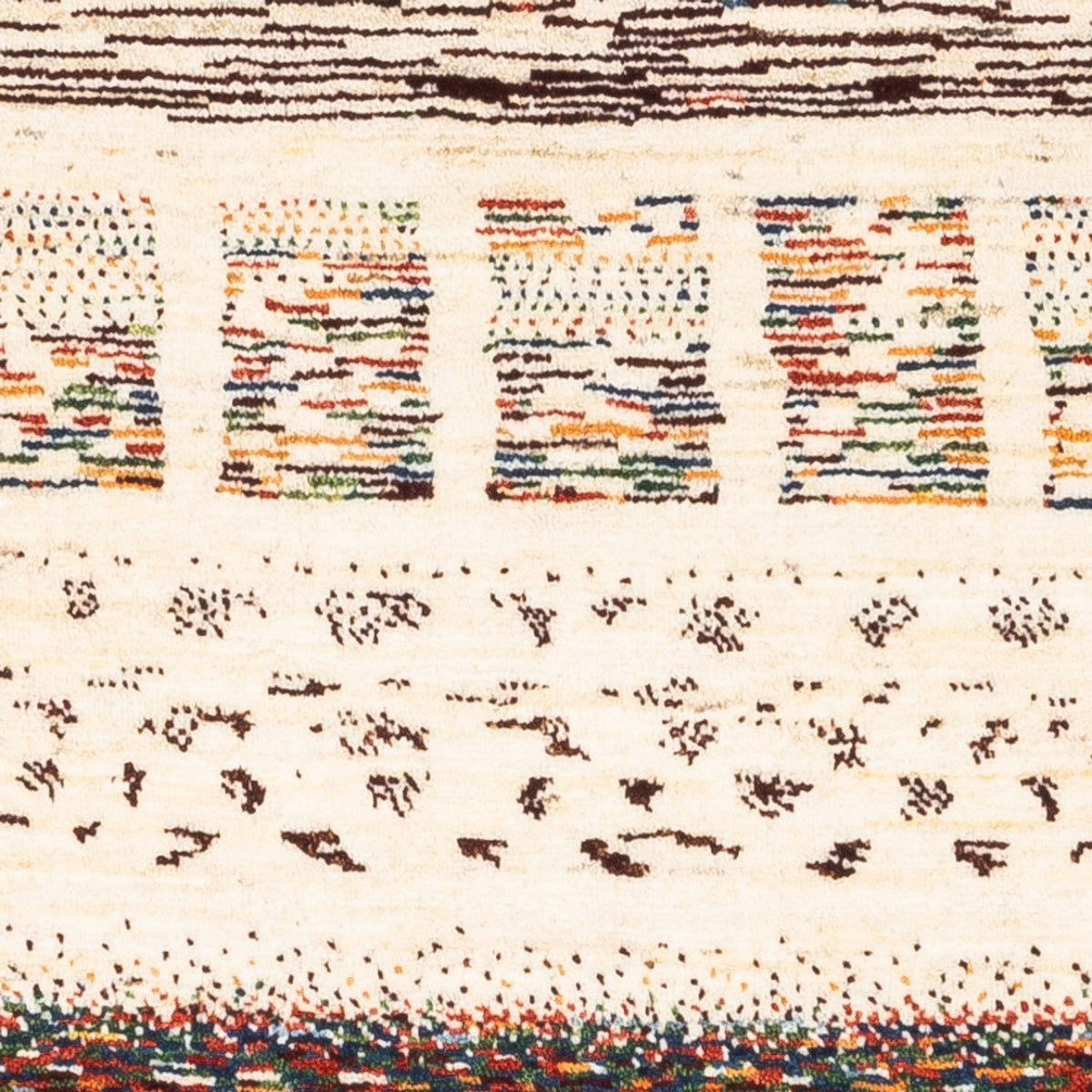 Gabbeh Tæppe - Loribaft Persisk - Royal - 120 x 83 cm - flerfarvet