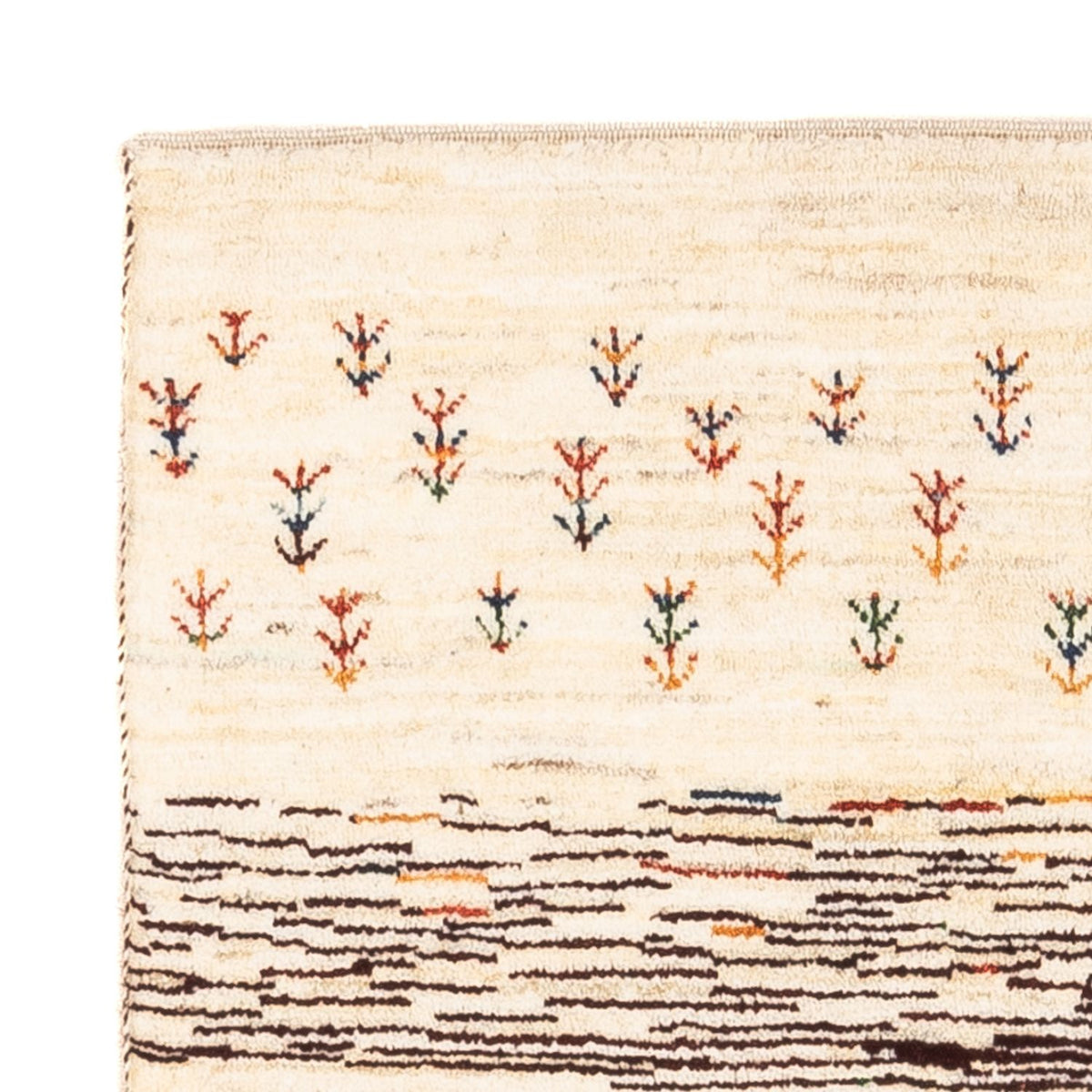 Gabbeh Tæppe - Loribaft Persisk - Royal - 120 x 83 cm - flerfarvet