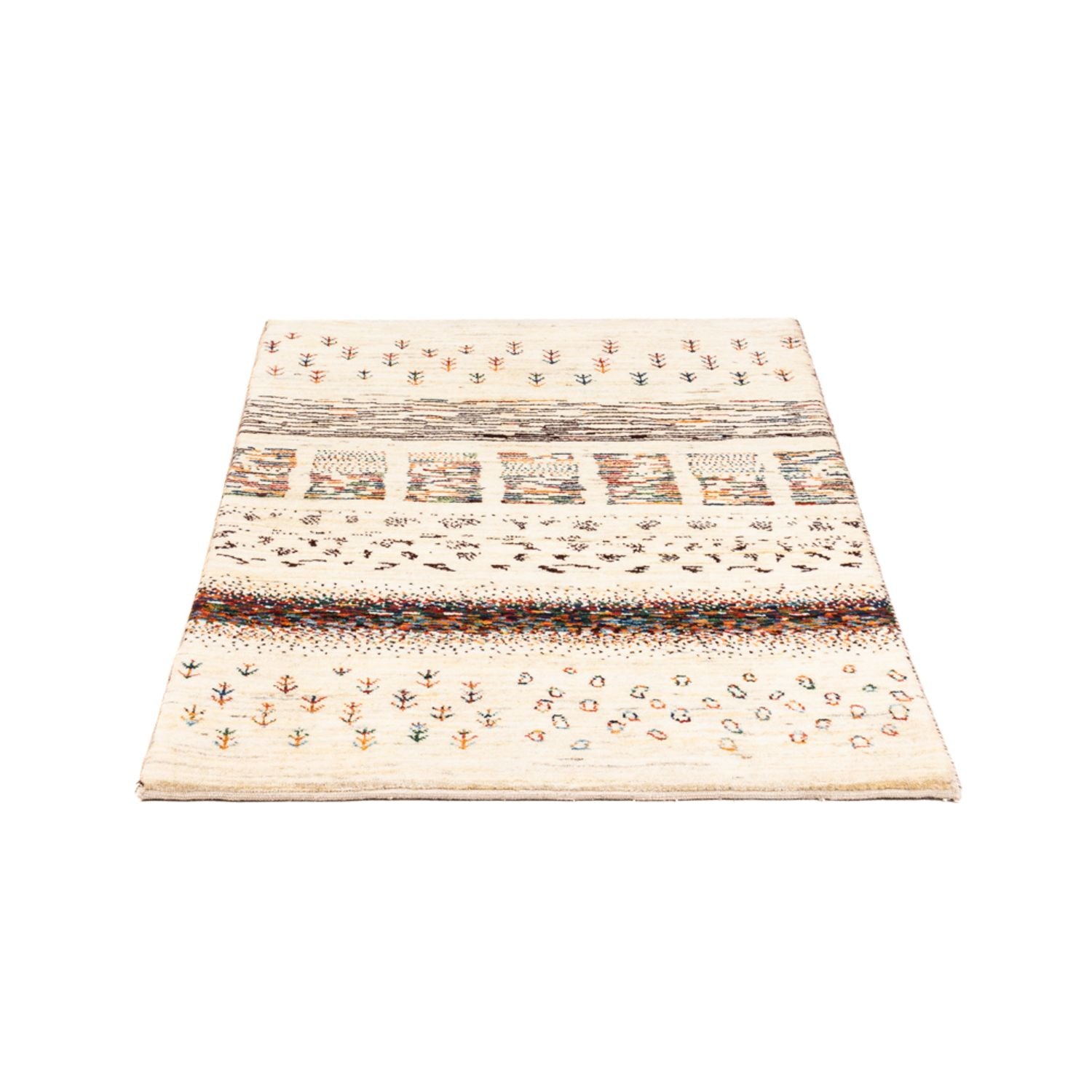 Gabbeh Tæppe - Loribaft Persisk - Royal - 120 x 83 cm - flerfarvet