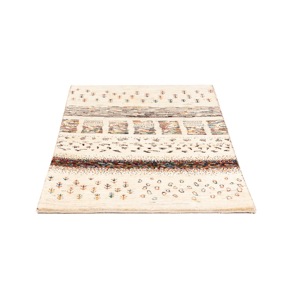 Gabbeh Tæppe - Loribaft Persisk - Royal - 120 x 83 cm - flerfarvet