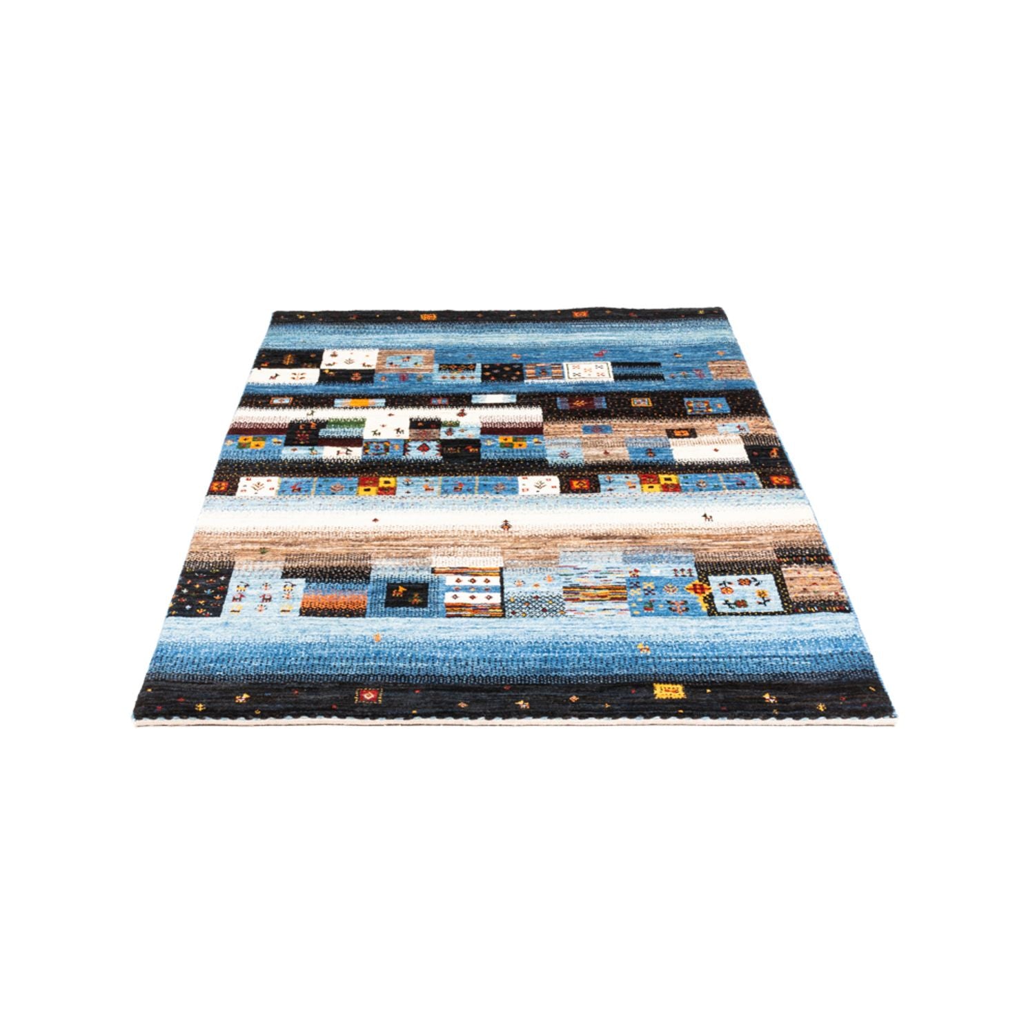 Gabbeh Tæppe - Loribaft Persisk - Royal - 162 x 106 cm - flerfarvet