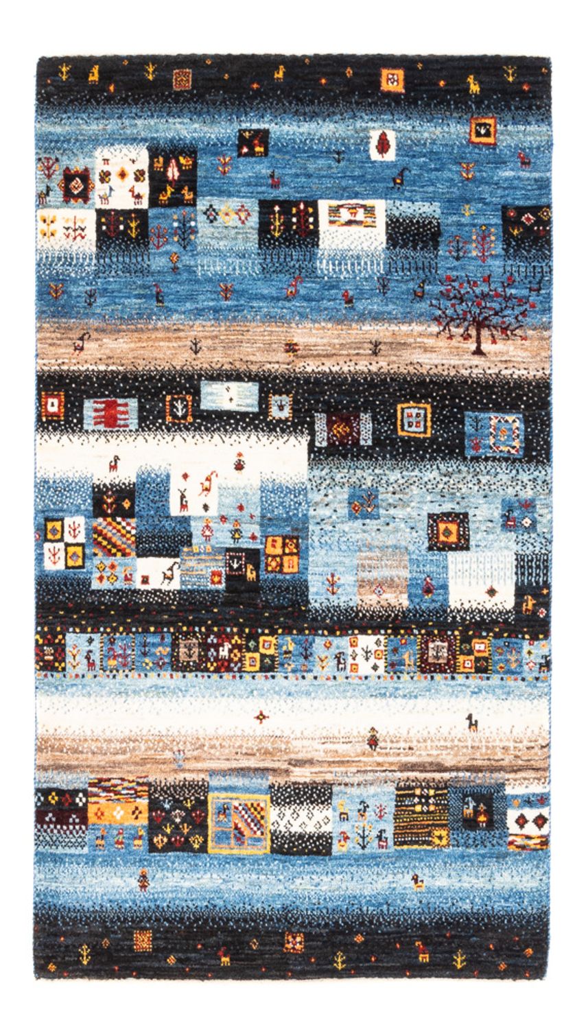 Gabbeh Tæppe - Loribaft Persisk - Royal - 141 x 87 cm - flerfarvet