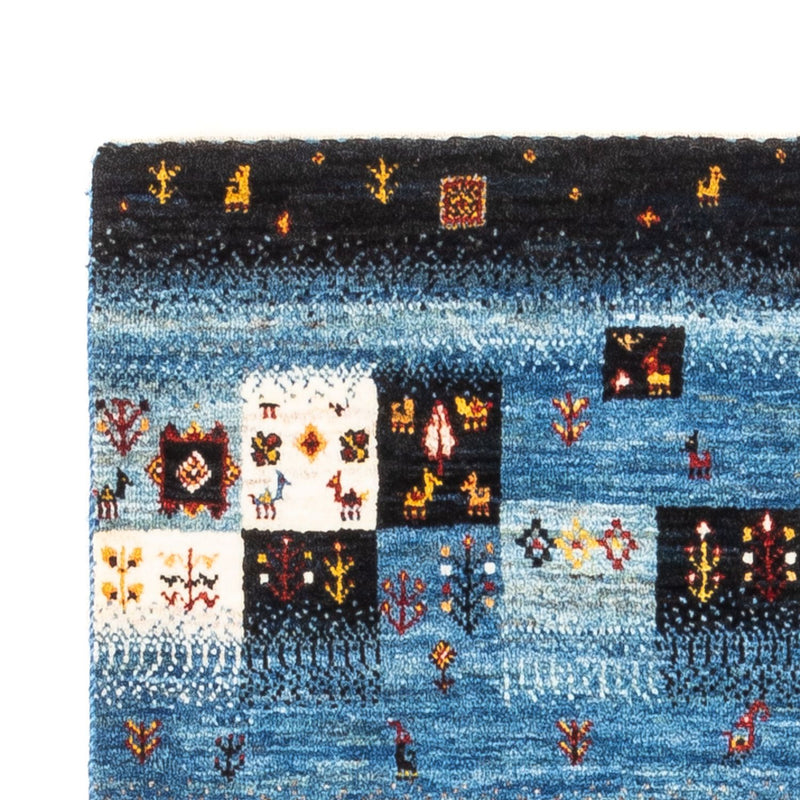 Gabbeh Tæppe - Loribaft Persisk - Royal - 141 x 87 cm - flerfarvet