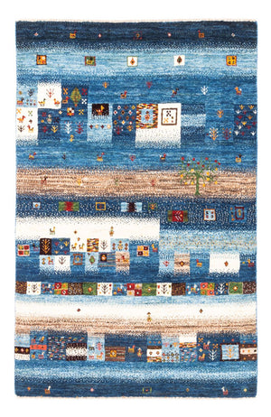 Gabbeh Tæppe - Loribaft Persisk - Royal - 154 x 103 cm - flerfarvet