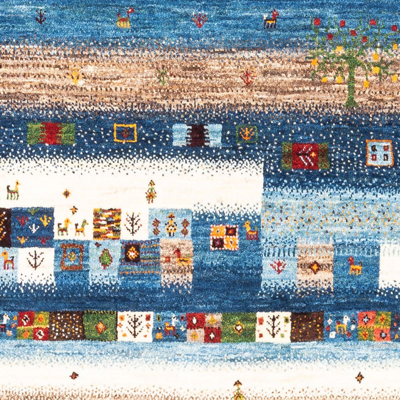 Gabbeh Tæppe - Loribaft Persisk - Royal - 154 x 103 cm - flerfarvet