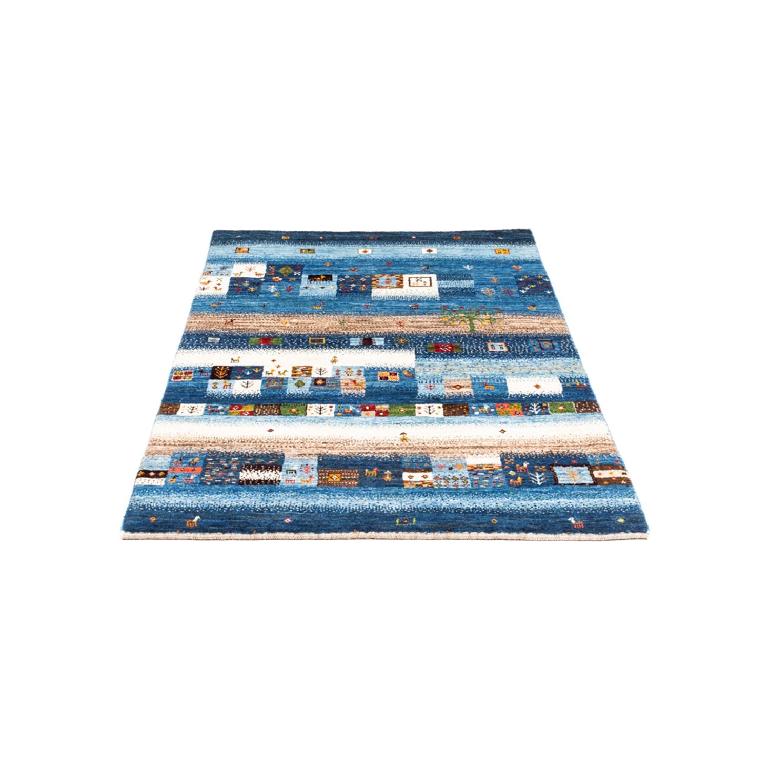 Gabbeh Tæppe - Loribaft Persisk - Royal - 154 x 103 cm - flerfarvet