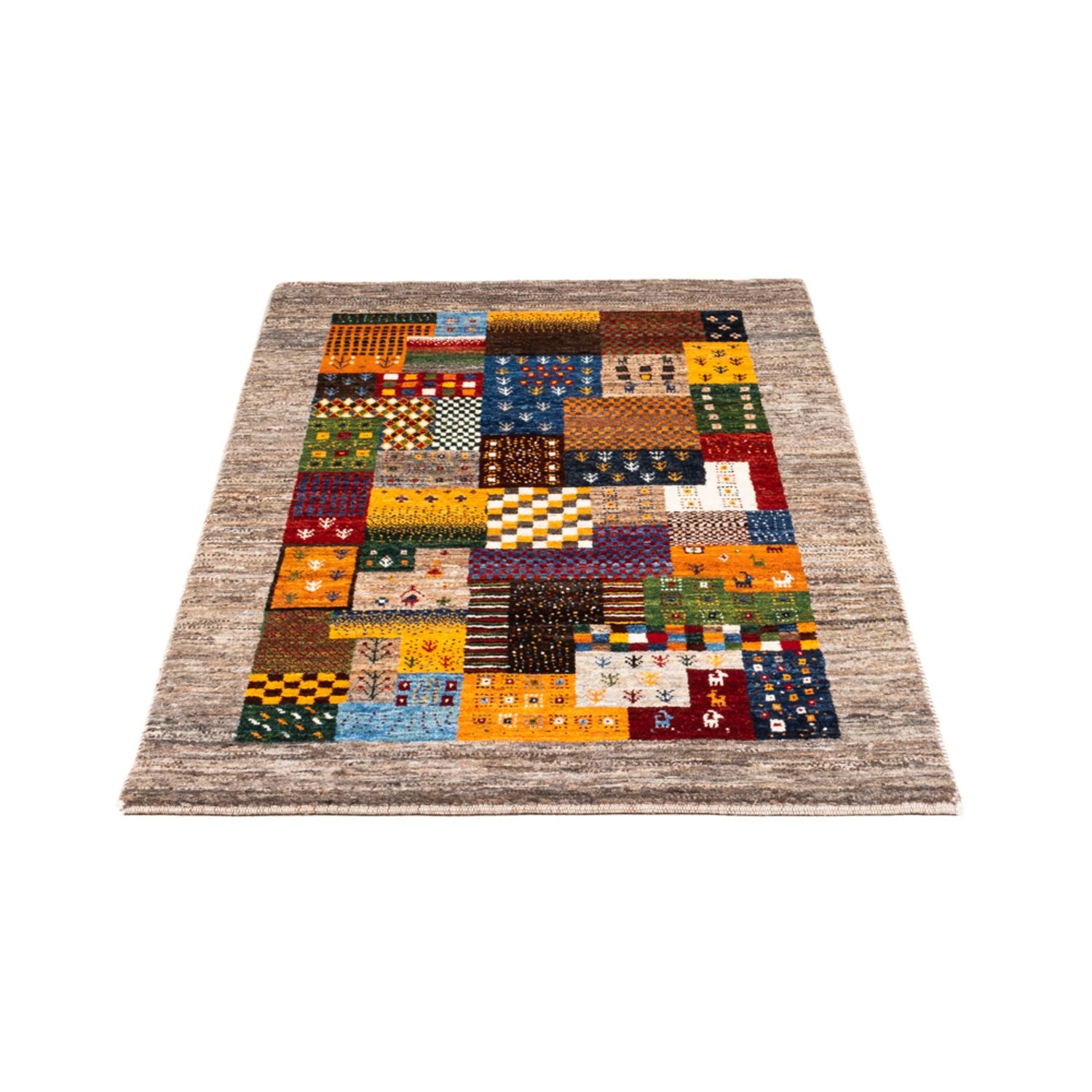 Gabbeh Tæppe - Loribaft Persisk - Royal - 138 x 84 cm - flerfarvet