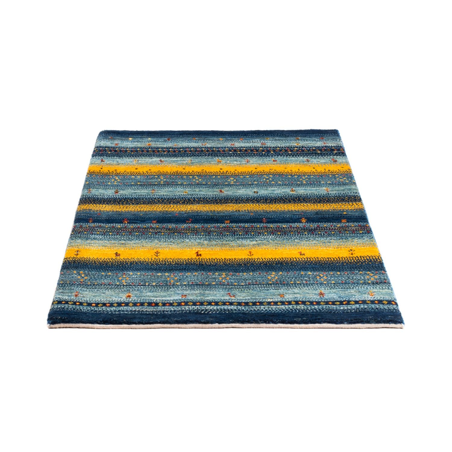 Gabbeh Tæppe - Loribaft Persisk - Royal - 130 x 88 cm - flerfarvet