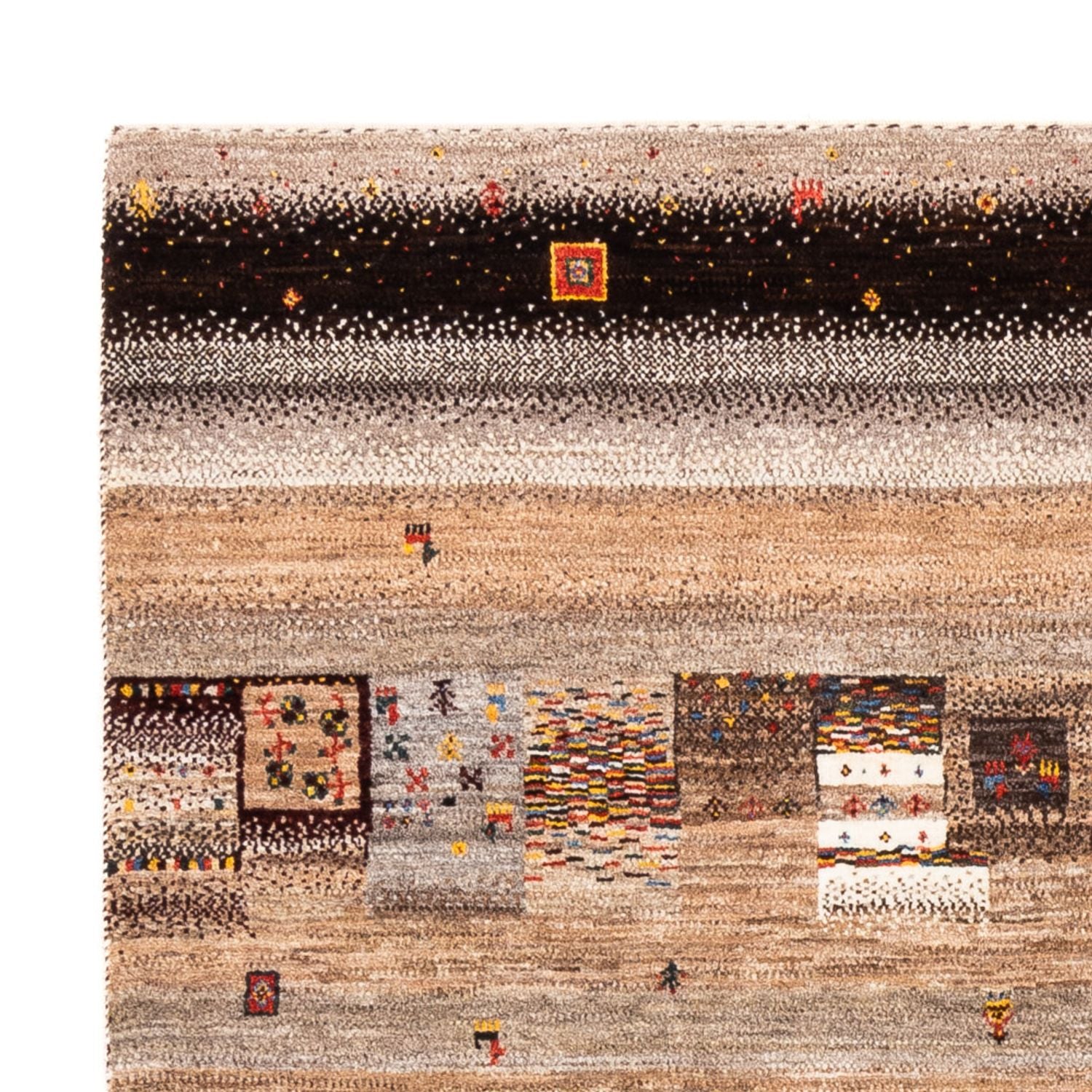 Gabbeh Tæppe - Loribaft Persisk - Royal - 202 x 153 cm - flerfarvet