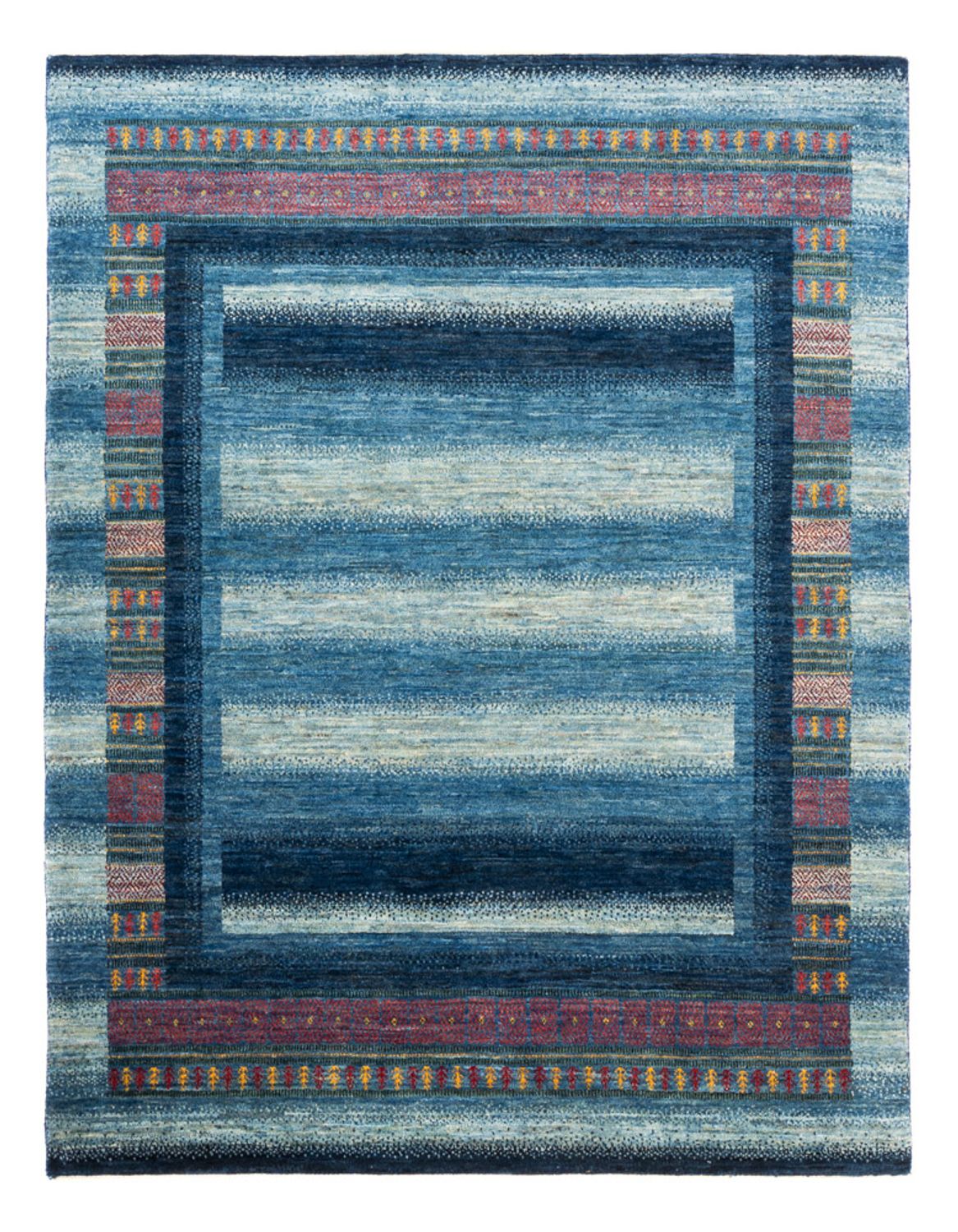 Gabbeh Tæppe - Loribaft Persisk - Royal - 198 x 152 cm - blå