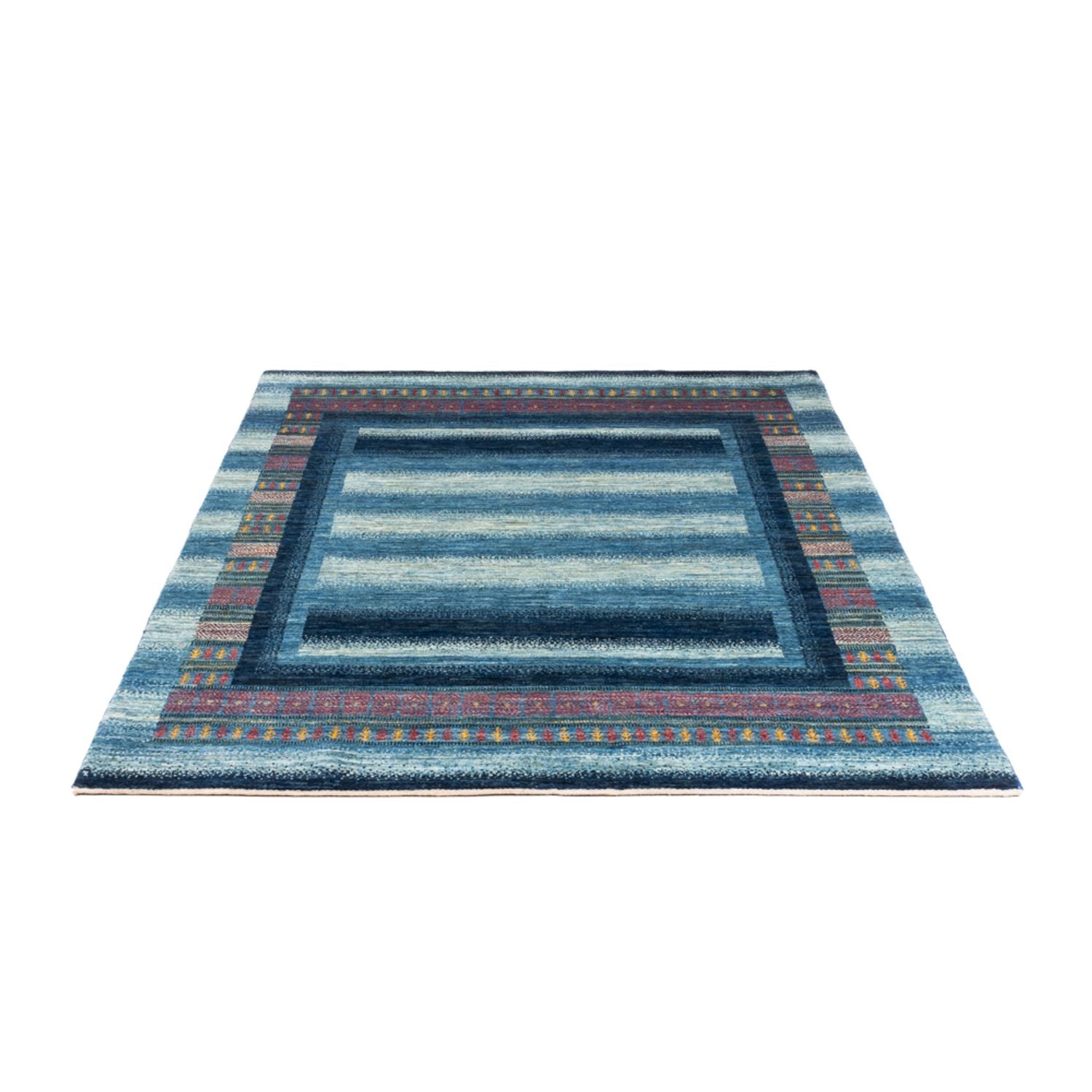 Gabbeh Tæppe - Loribaft Persisk - Royal - 198 x 152 cm - blå