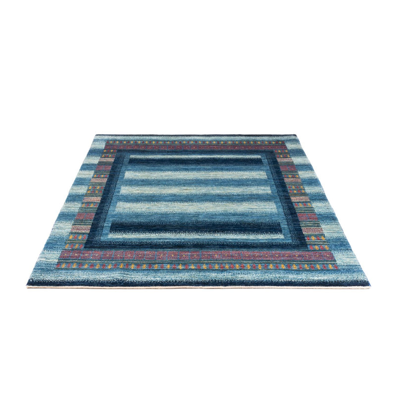 Gabbeh Tæppe - Loribaft Persisk - Royal - 198 x 152 cm - blå