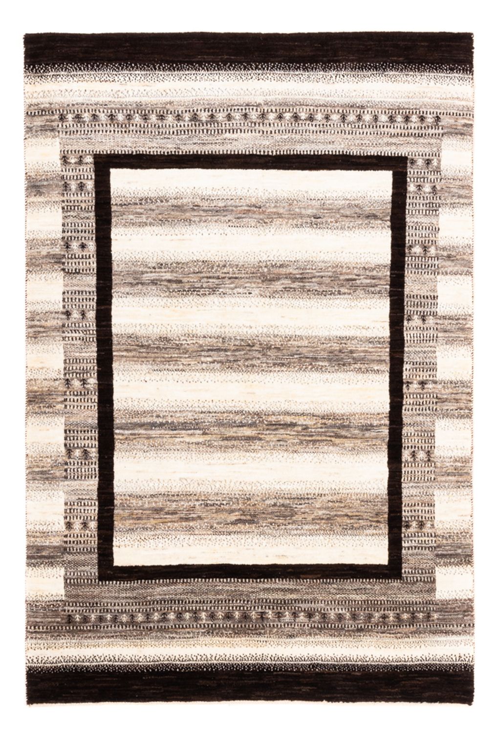Gabbeh Tæppe - Loribaft Persisk - Royal - 194 x 133 cm - natur