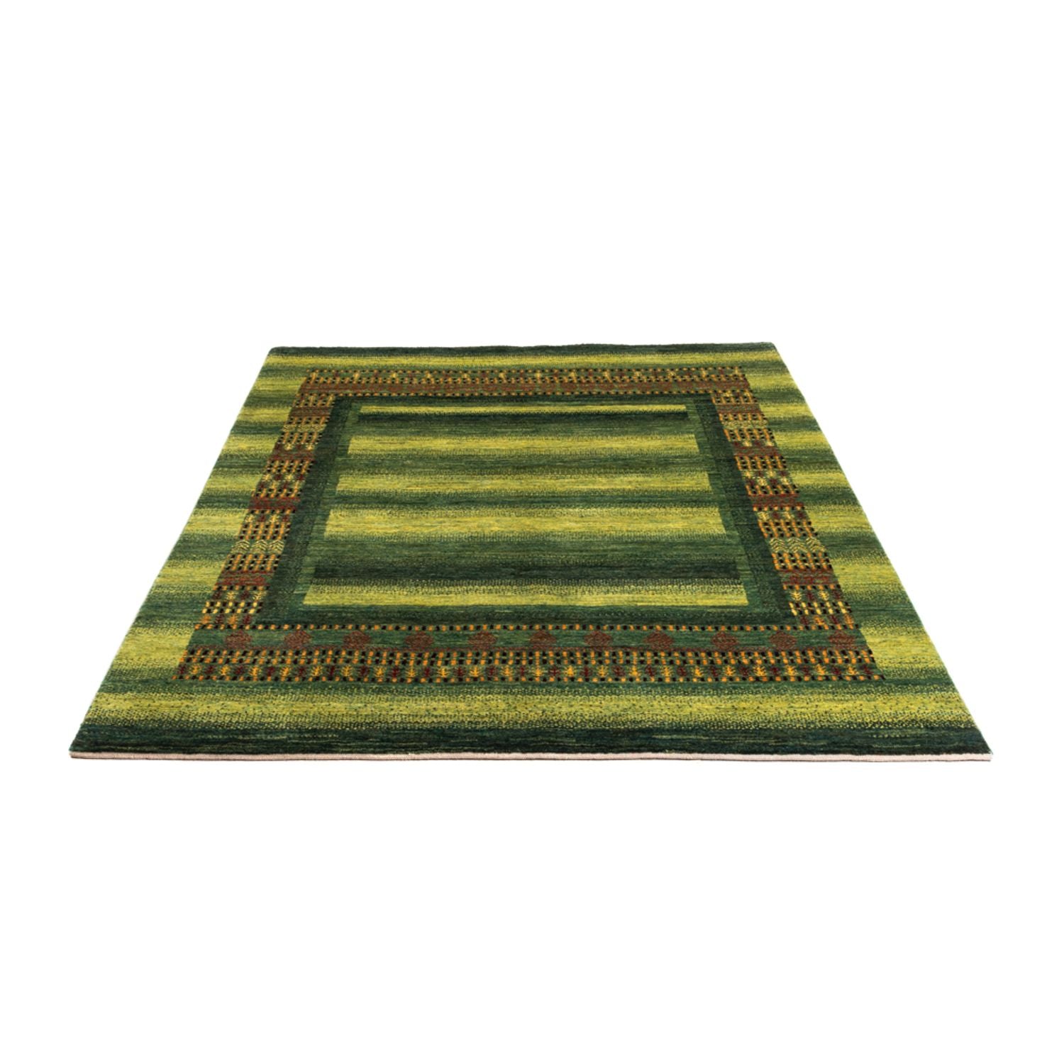 Gabbeh Tæppe - Loribaft Persisk - Royal - 216 x 157 cm - grøn