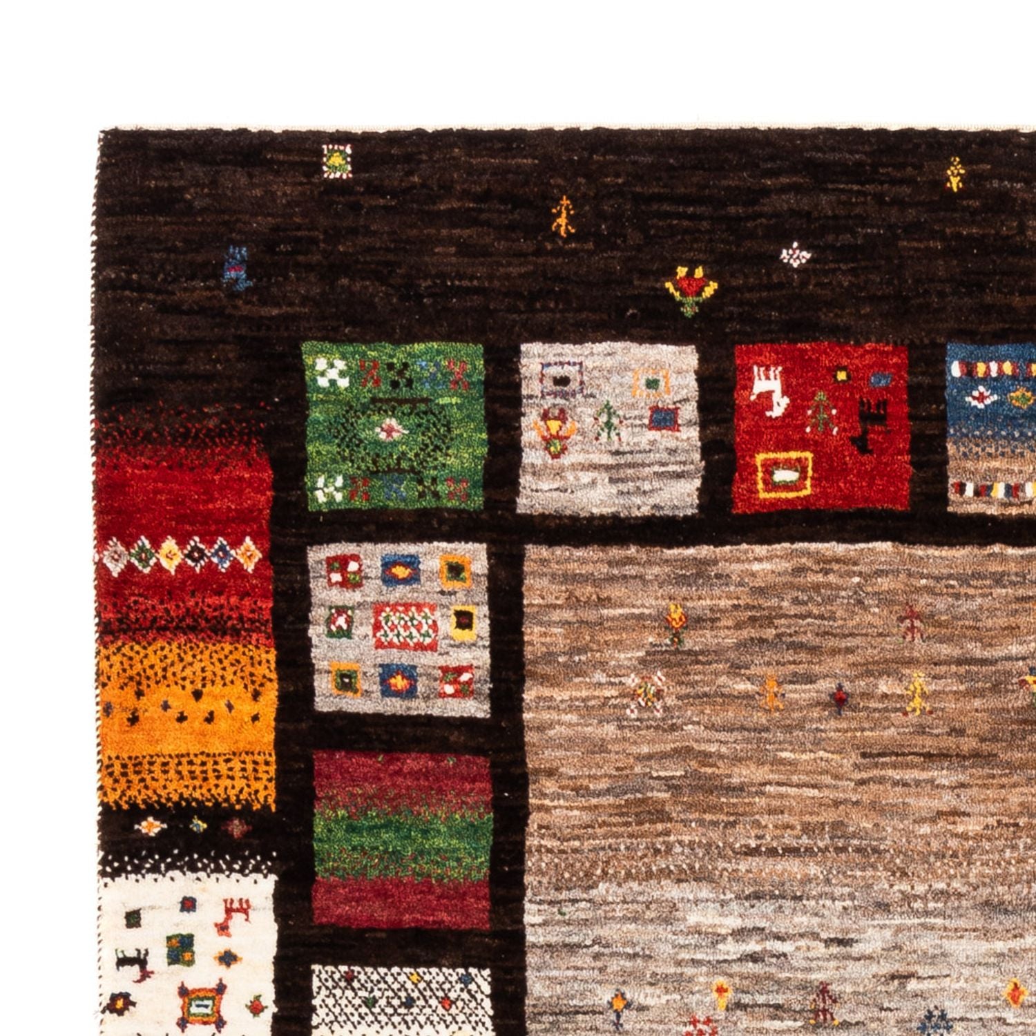 Gabbeh Tæppe - Loribaft Persisk - Royal - 214 x 156 cm - flerfarvet