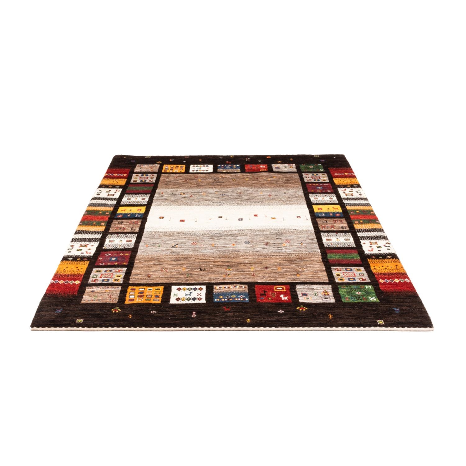 Gabbeh Tæppe - Loribaft Persisk - Royal - 214 x 156 cm - flerfarvet