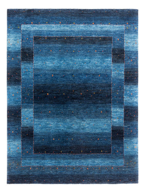 Gabbeh Tæppe - Loribaft Persisk - 204 x 153 cm - blå
