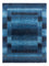 Gabbeh Tæppe - Loribaft Persisk - 204 x 153 cm - blå