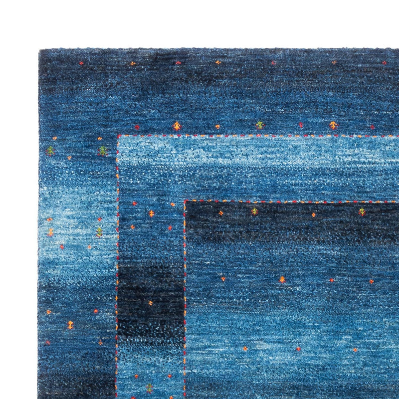 Gabbeh Tæppe - Loribaft Persisk - 204 x 153 cm - blå