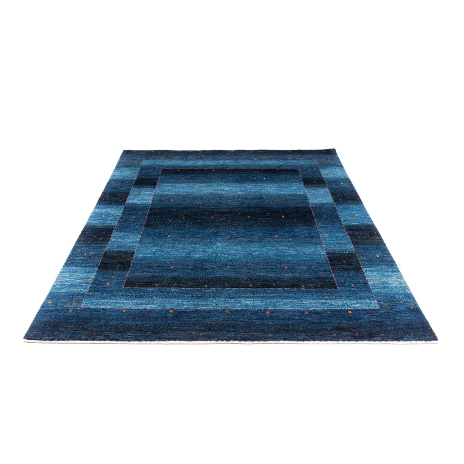 Gabbeh Tæppe - Loribaft Persisk - 204 x 153 cm - blå