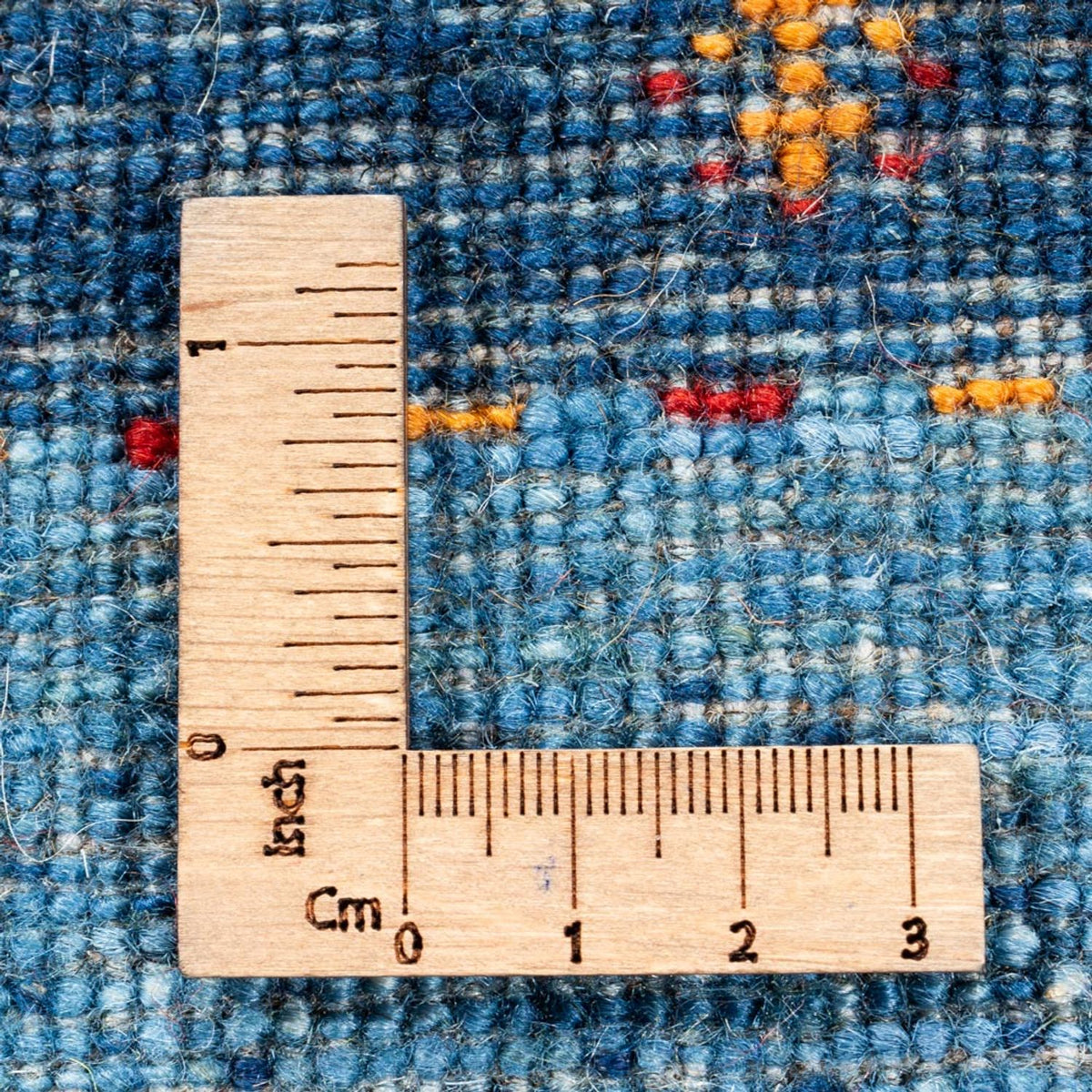 Gabbeh Tæppe - Loribaft Persisk - 204 x 153 cm - blå