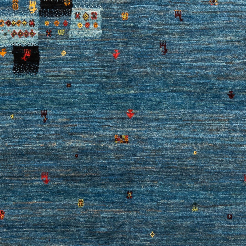 Gabbeh Tæppe - Loribaft Persisk - Royal - 199 x 154 cm - blå