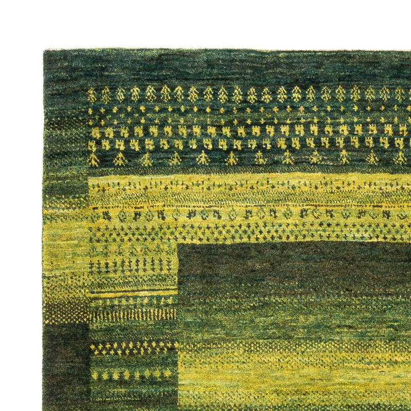 Gabbeh Tæppe - Loribaft Persisk - Royal - 196 x 165 cm - grøn
