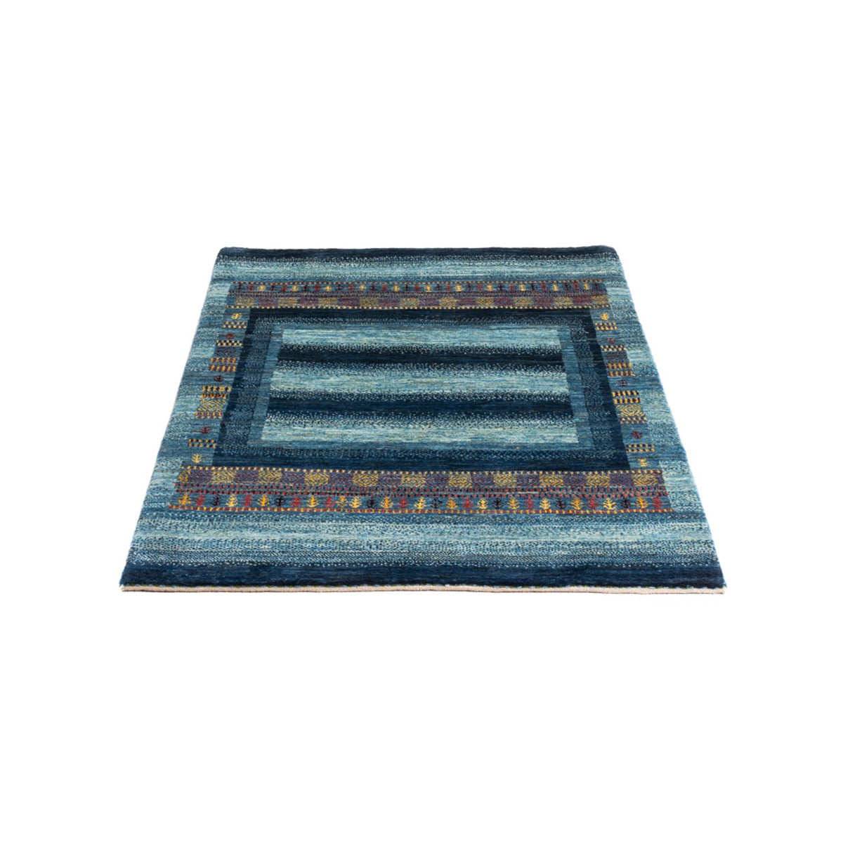 Gabbeh Tæppe - Loribaft Persisk - Royal - 132 x 90 cm - flerfarvet
