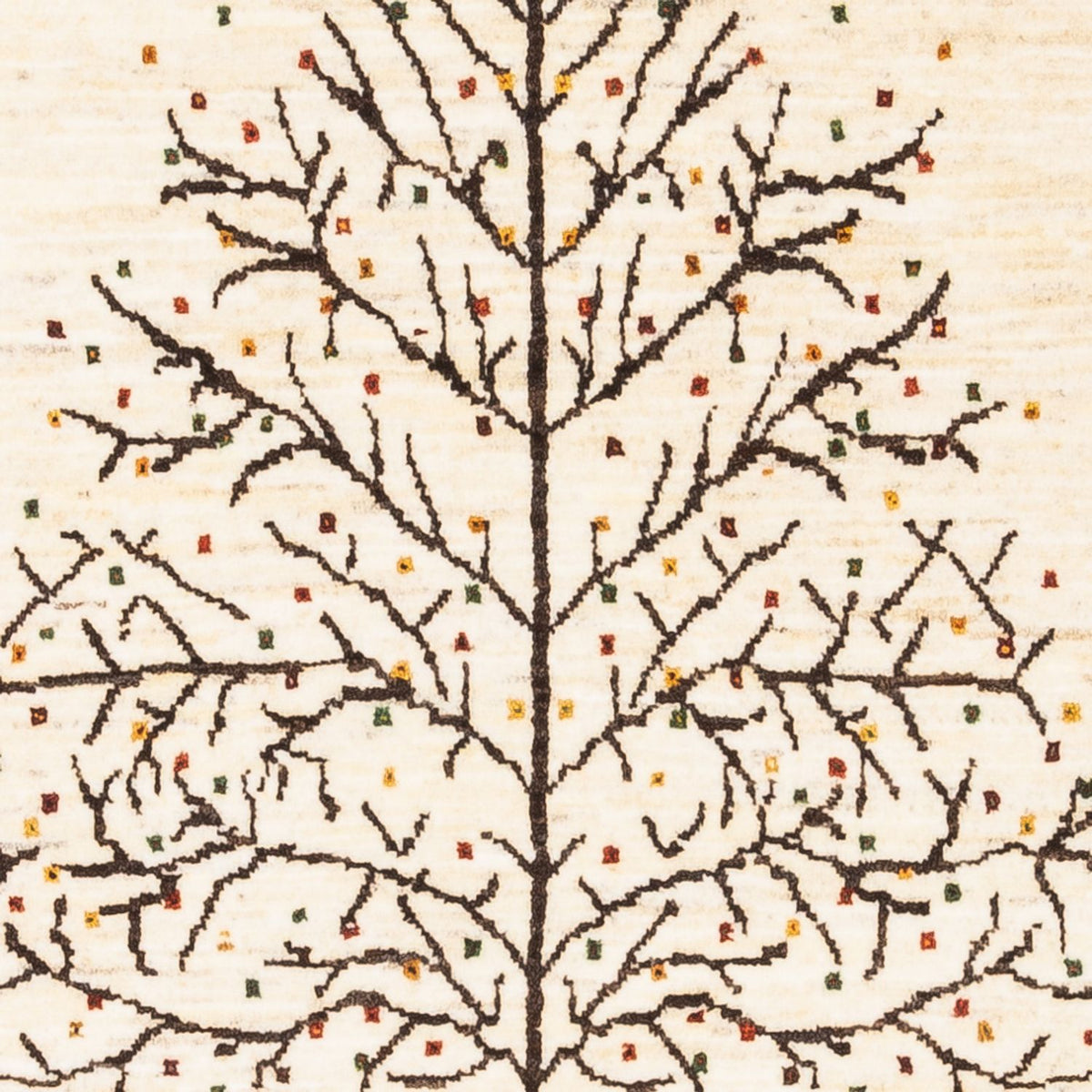 Gabbeh Tæppe - Loribaft Persisk - Royal - 132 x 84 cm - creme