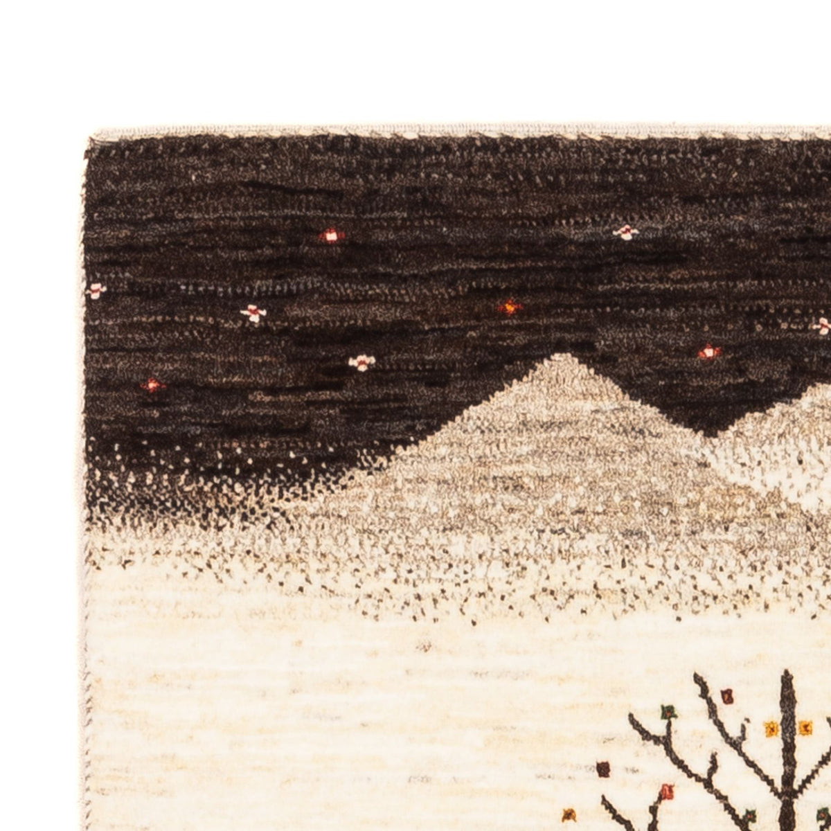 Gabbeh Tæppe - Loribaft Persisk - Royal - 132 x 84 cm - creme