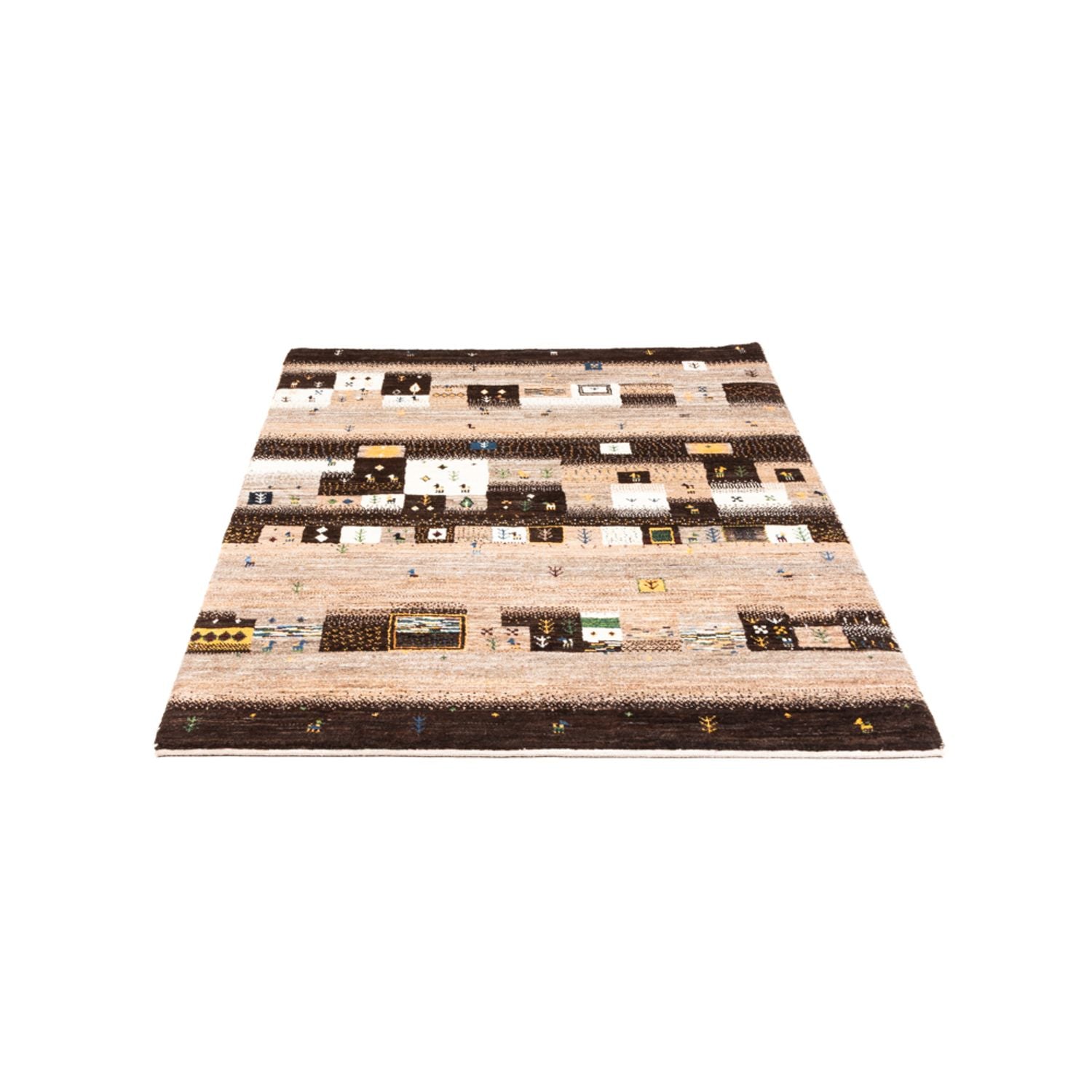 Gabbeh Tæppe - Loribaft Persisk - Royal - 158 x 111 cm - flerfarvet