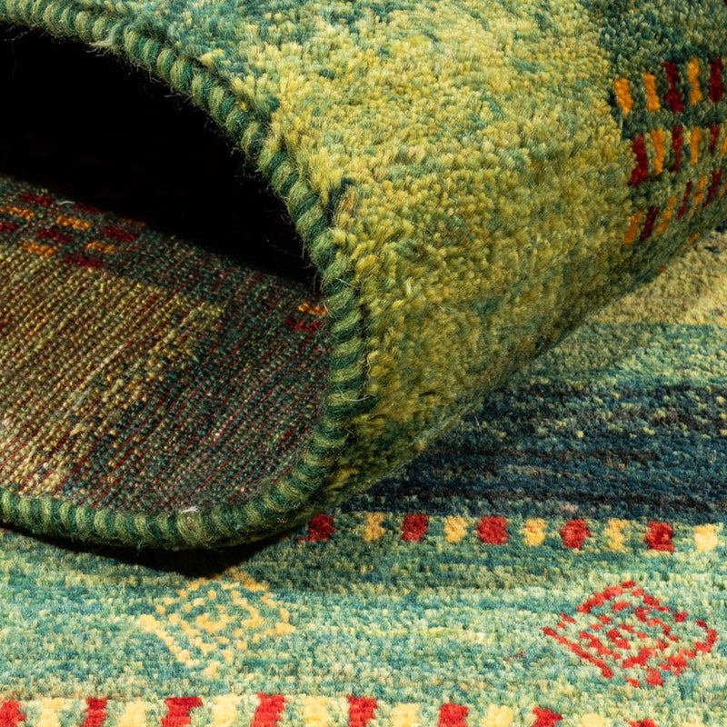 Gabbeh Tæppe - Loribaft Persisk - Royal - 206 x 152 cm - grøn