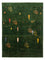 Gabbeh Tæppe - Loribaft Persisk - 191 x 143 cm - grøn