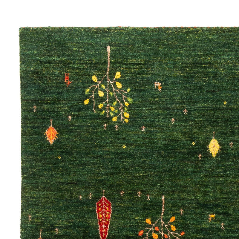 Gabbeh Tæppe - Loribaft Persisk - 191 x 143 cm - grøn