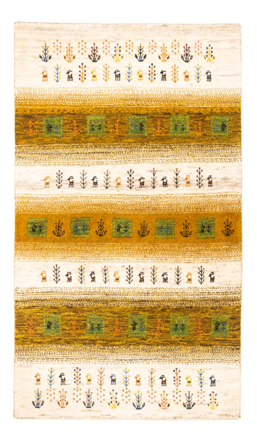 Gabbeh Tæppe - Loribaft Persisk - 156 x 96 cm - flerfarvet