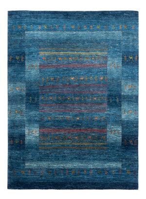 Gabbeh Tæppe - Loribaft Persisk - 200 x 147 cm - blå