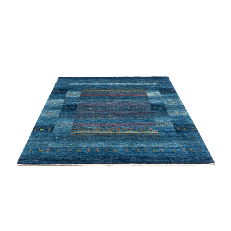 Gabbeh Tæppe - Loribaft Persisk - 200 x 147 cm - blå