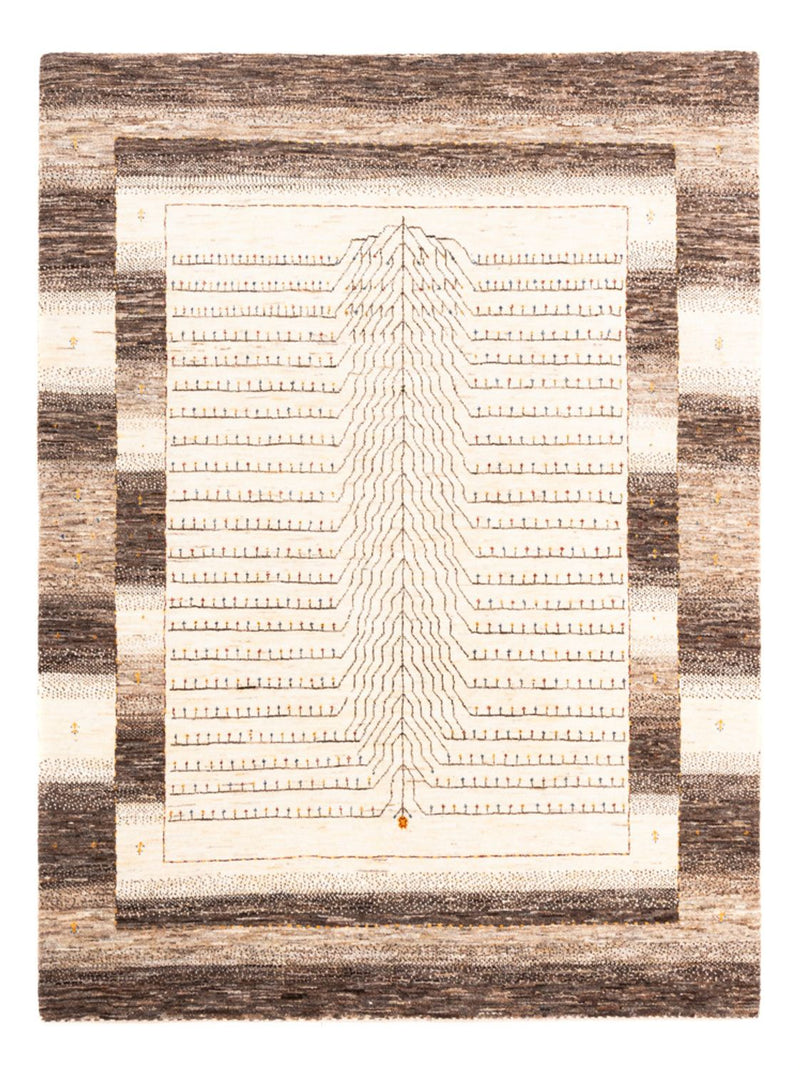 Gabbeh Tæppe - Loribaft Persisk - 202 x 154 cm - natur