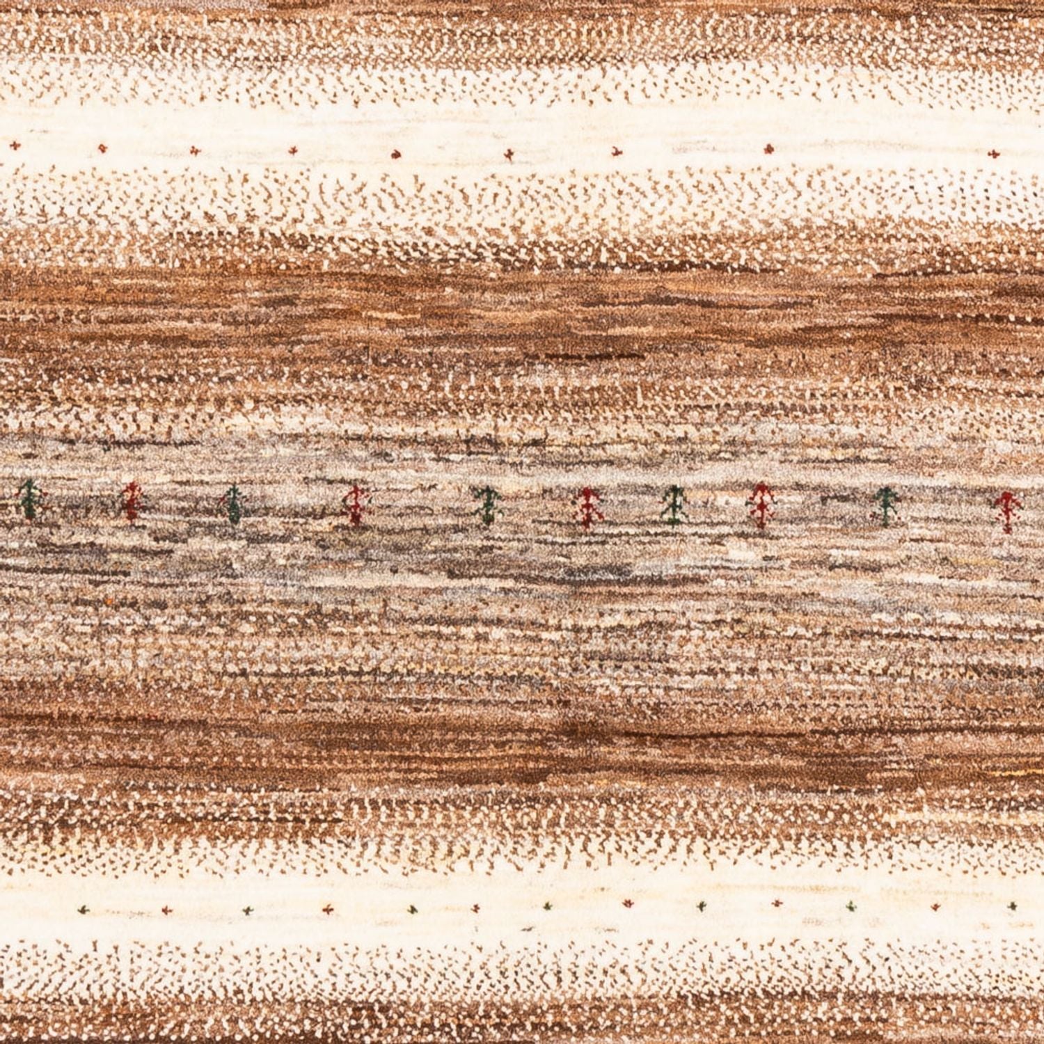 Gabbeh Tæppe - Loribaft Persisk - 213 x 159 cm - natur