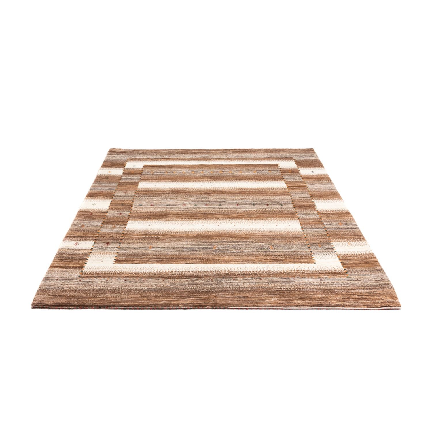 Gabbeh Tæppe - Loribaft Persisk - 213 x 159 cm - natur