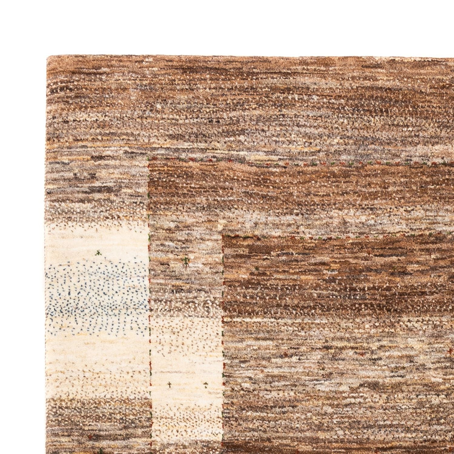 Gabbeh Tæppe - Loribaft Persisk - 201 x 157 cm - grå
