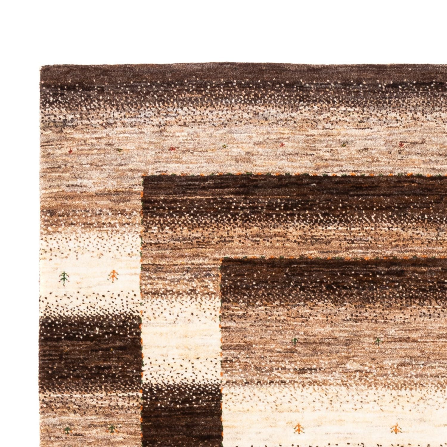 Gabbeh Tæppe - Loribaft Persisk - 203 x 159 cm - natur