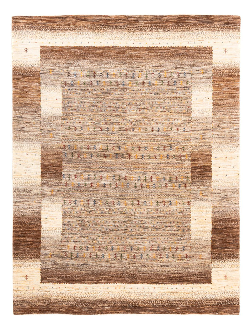 Gabbeh Tæppe - Loribaft Persisk - 202 x 156 cm - natur